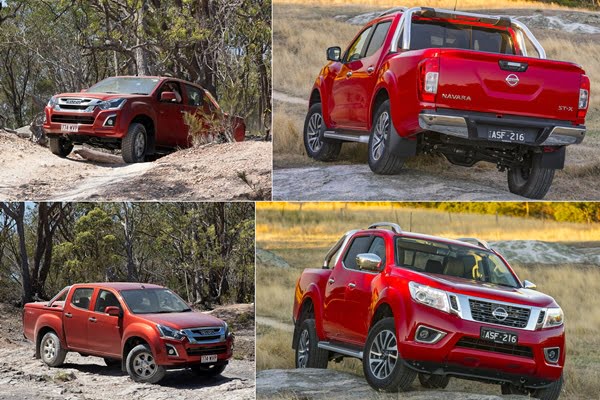 Isuzu D Max LST and Nissan Navara ST-X 