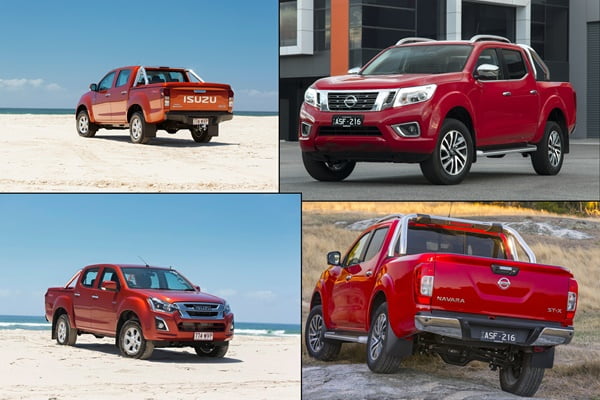 Isuzu D Max LST and Nissan Navara ST-X 