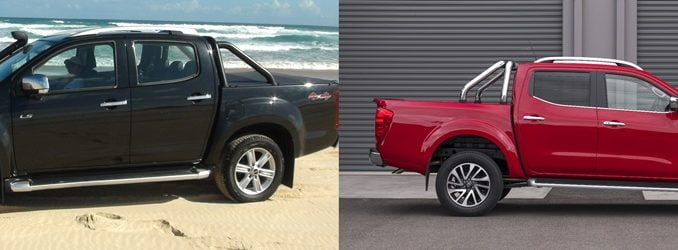 Isuzu D Max LST and Nissan Navara ST-X