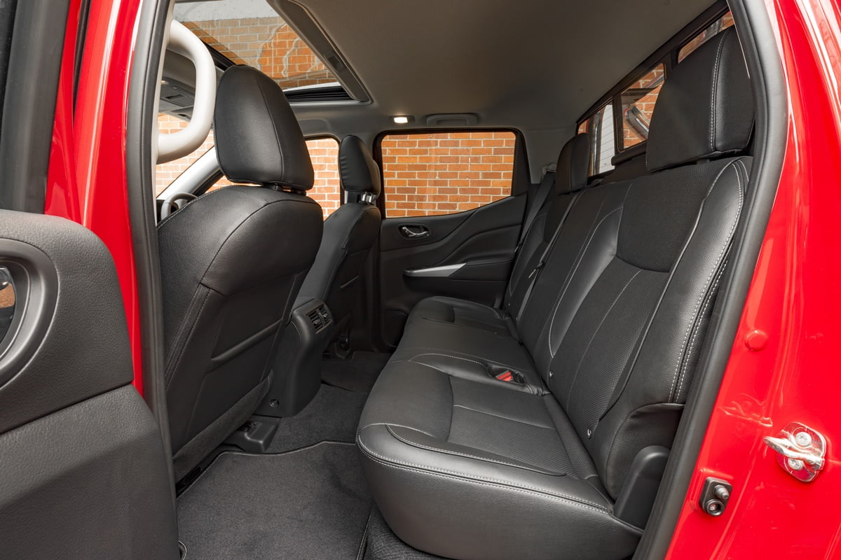 2018 Nissan Navara ST-X rear seats