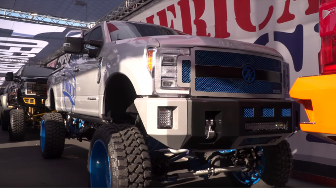 F150 trucks at SEMA 2018