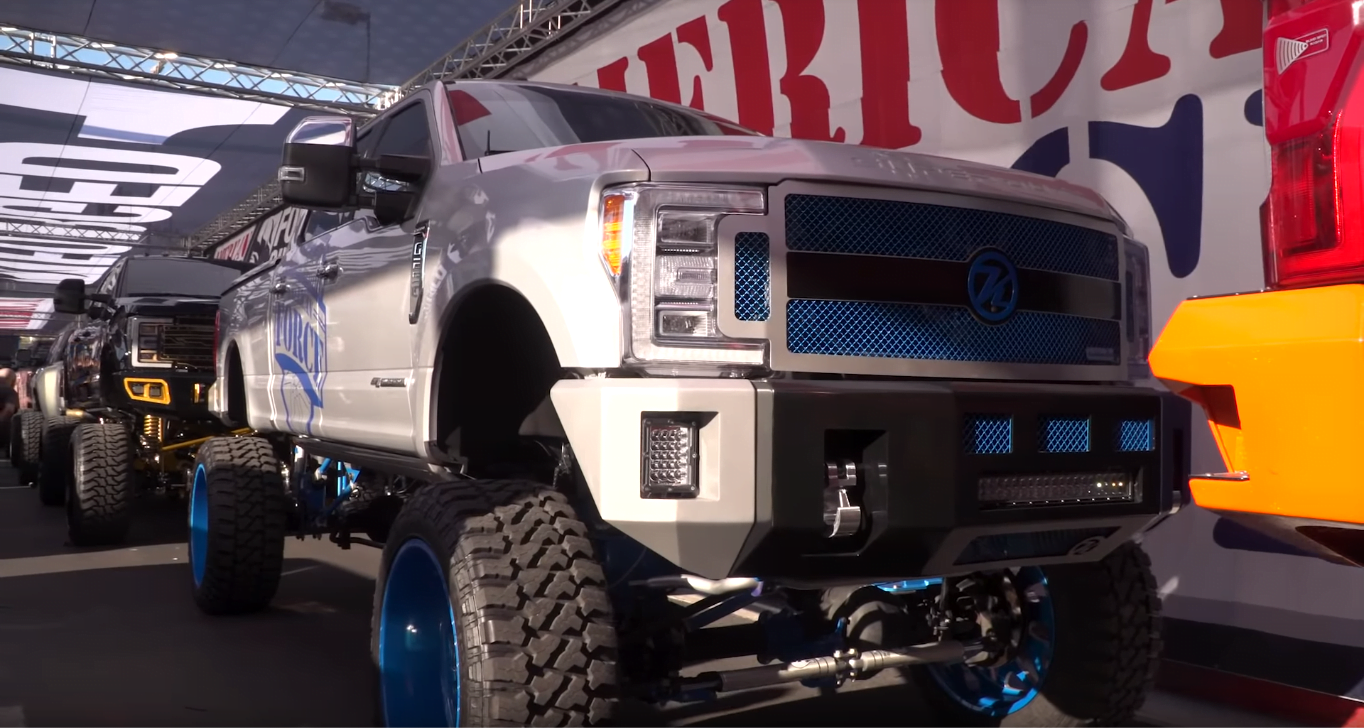 F150 trucks at SEMA 2018