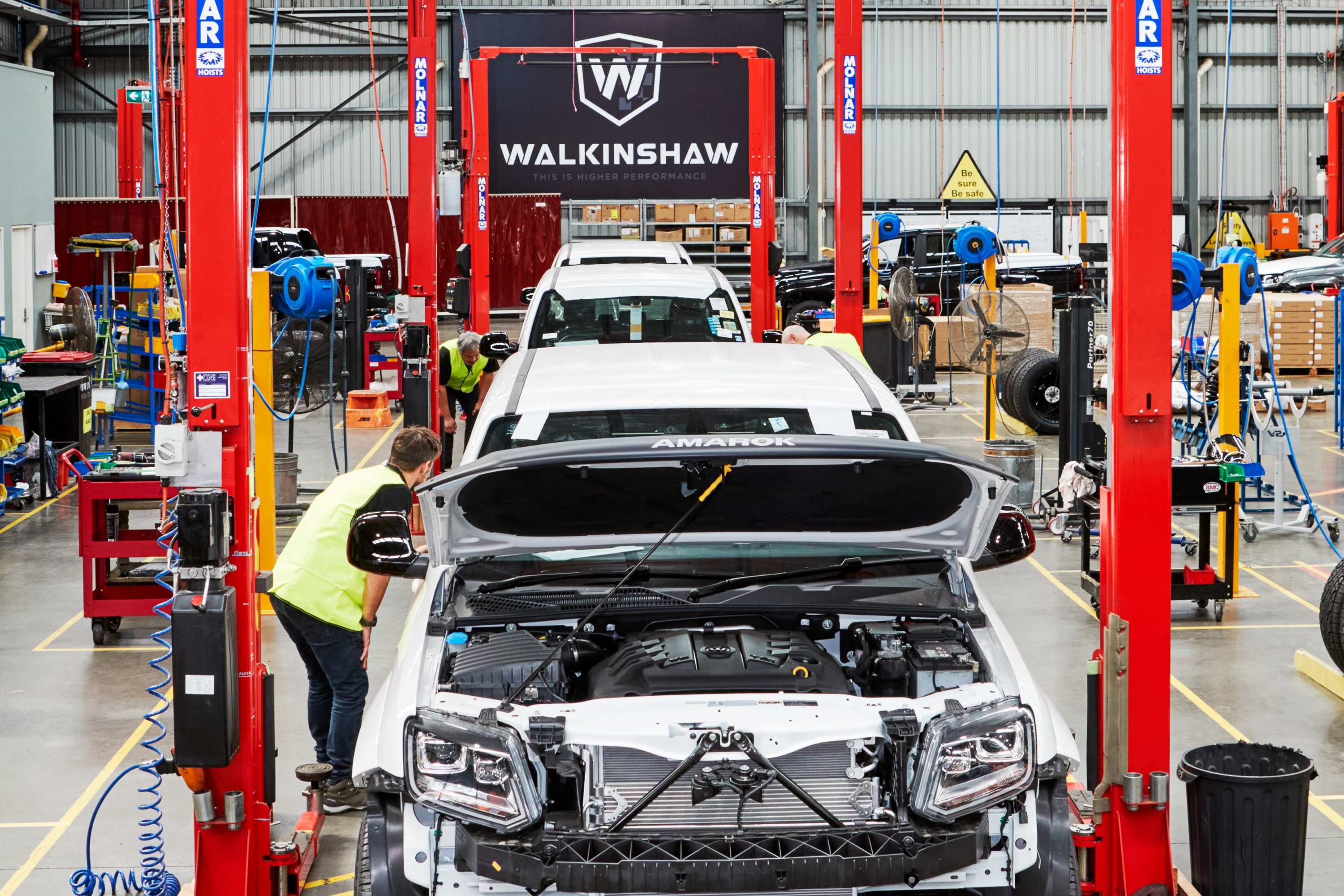 Walkinshaw-tuned W-Series V6 Amaroks begin rolling out of Clayto