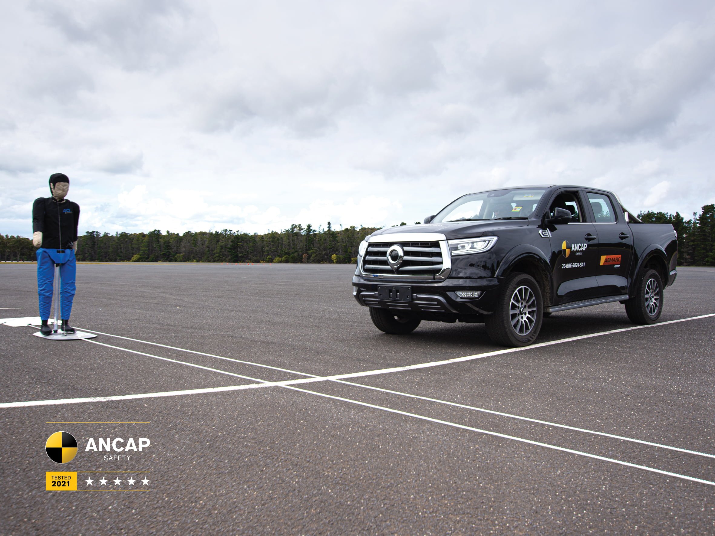 5 star ANCAP safety rating for all GWM Ute dual cab utilities