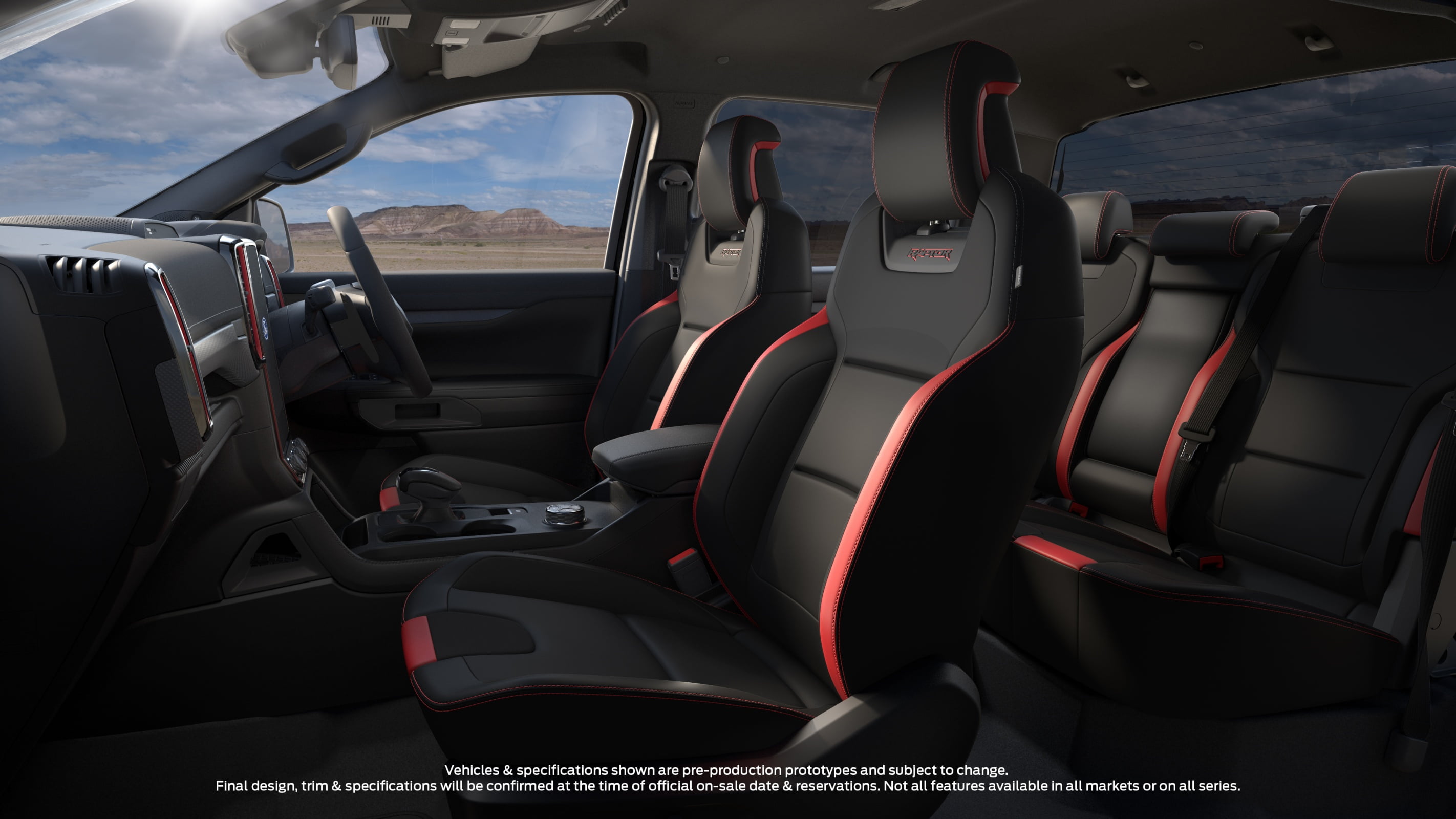 2022 Ford Ranger Raptor interior