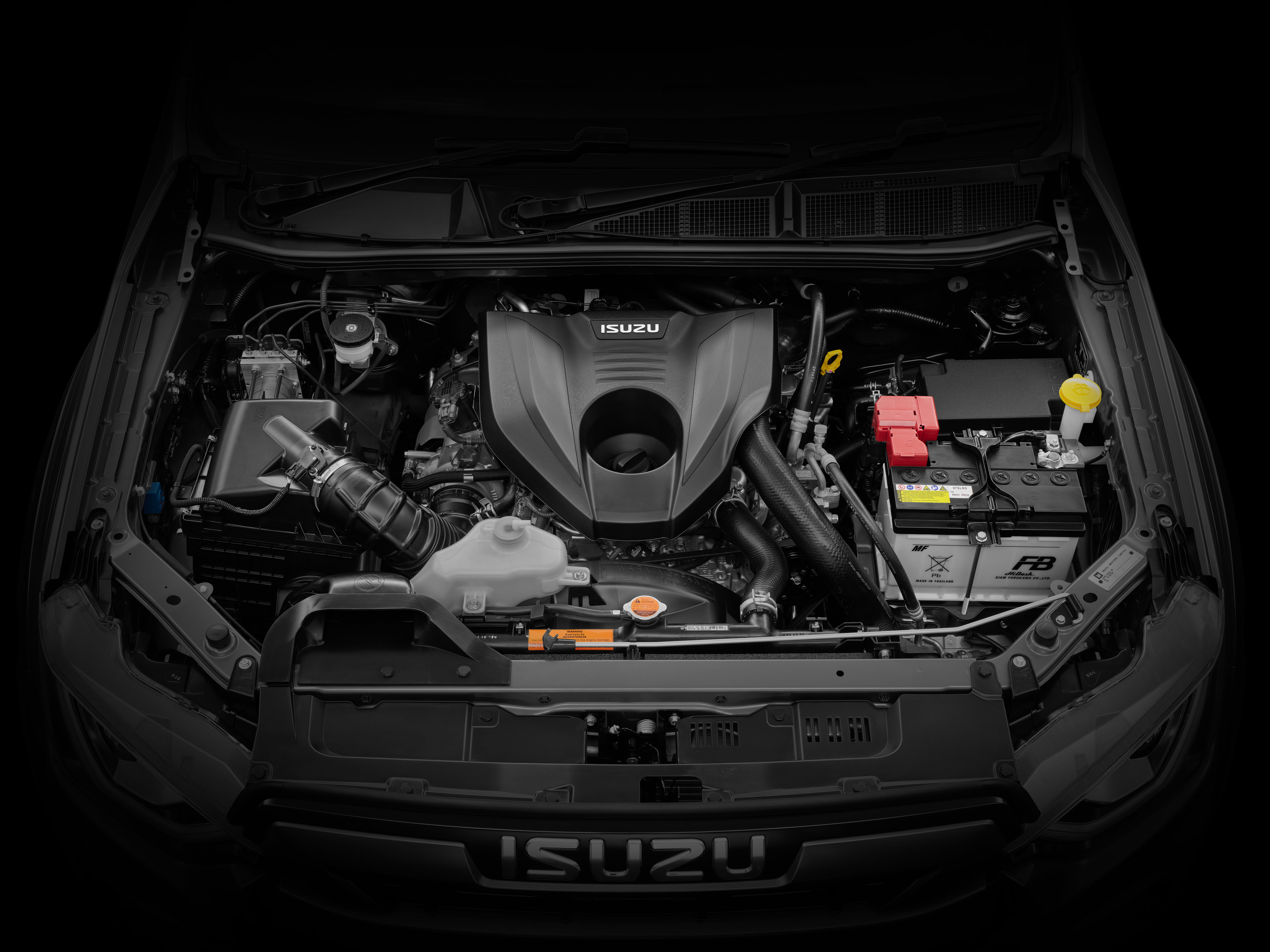 23MY ISUZU D-MAX 4JJ3-TCX 3.0L Engine Bay.