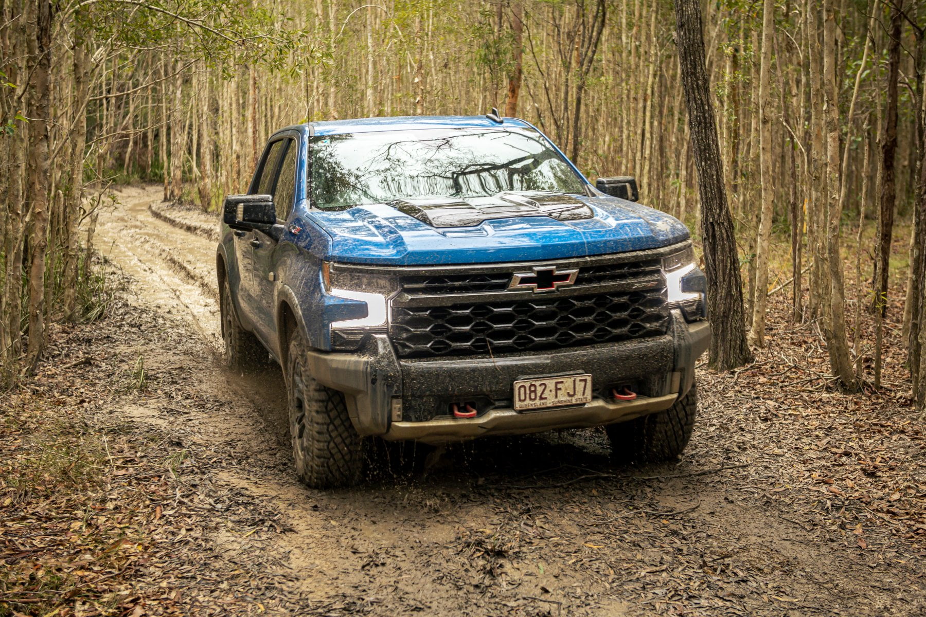 2023 Chevrolet Silverado 1500 models ZR2 in bush