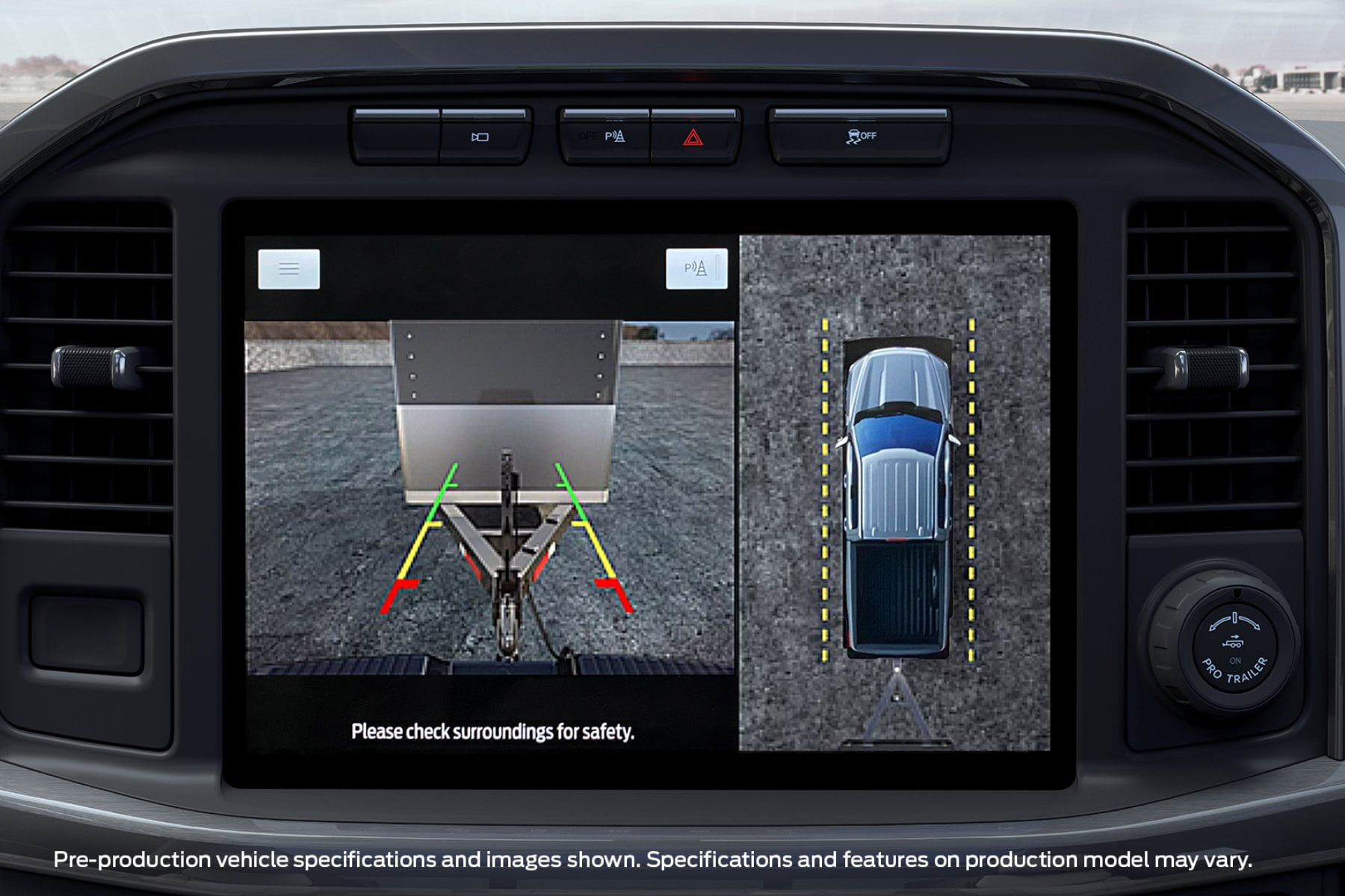 2023 Ford F-150 Lariat Towing Split View