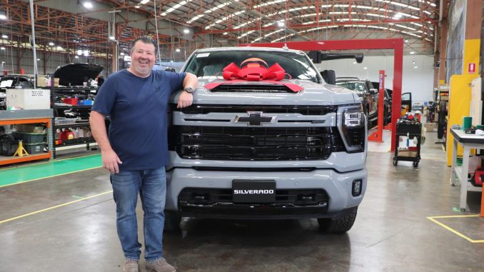 Customer Joseph Vrapcenjak with the 10000 Chevrolet Silverado _ (002)