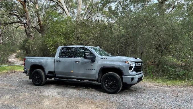 Chevrolet Silverado HD LTZ front quarter 1