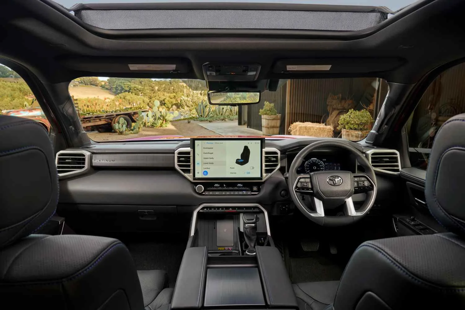 Toyota Tundra Platinum front interior 1