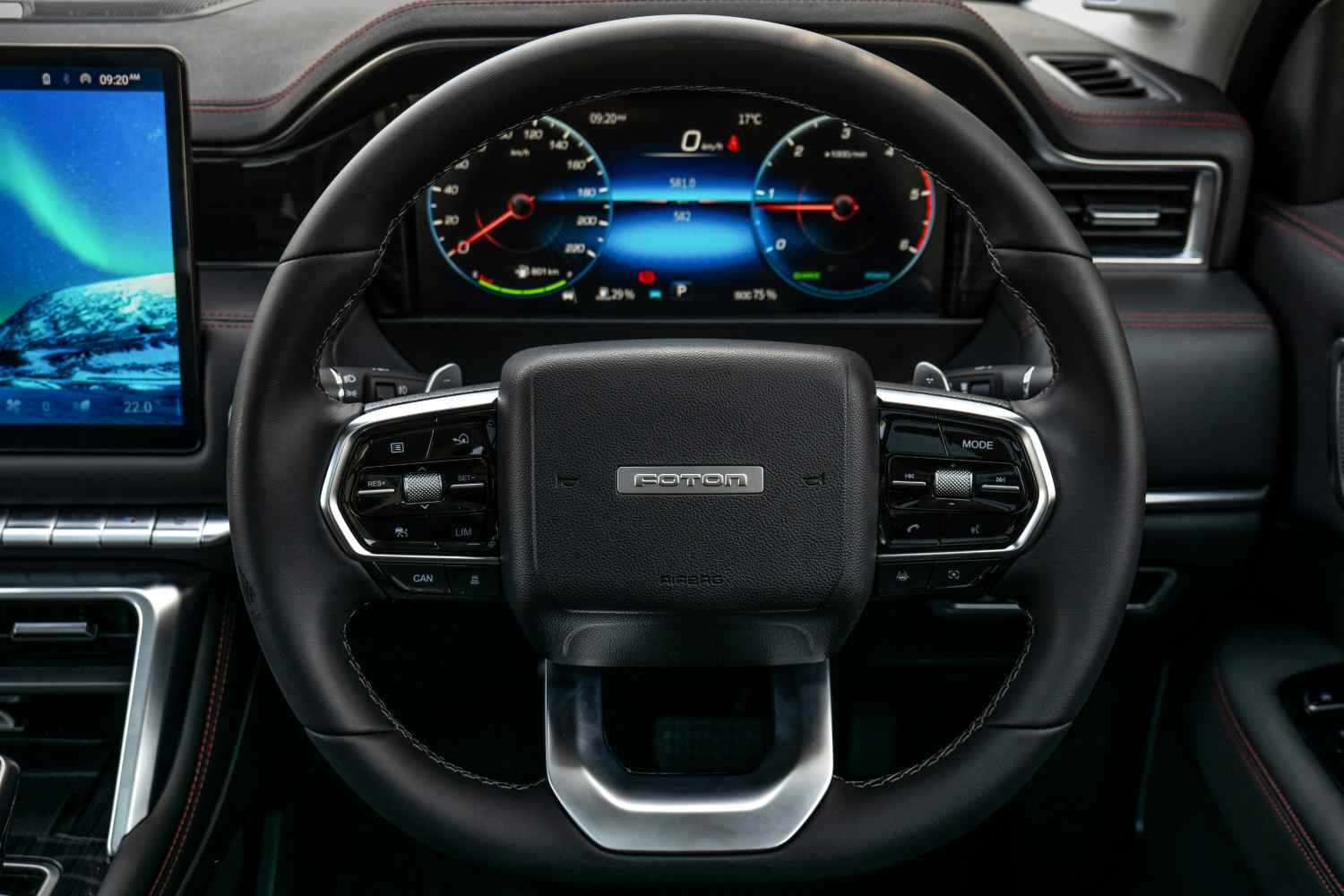 FOTON Tunland driver ergonomics