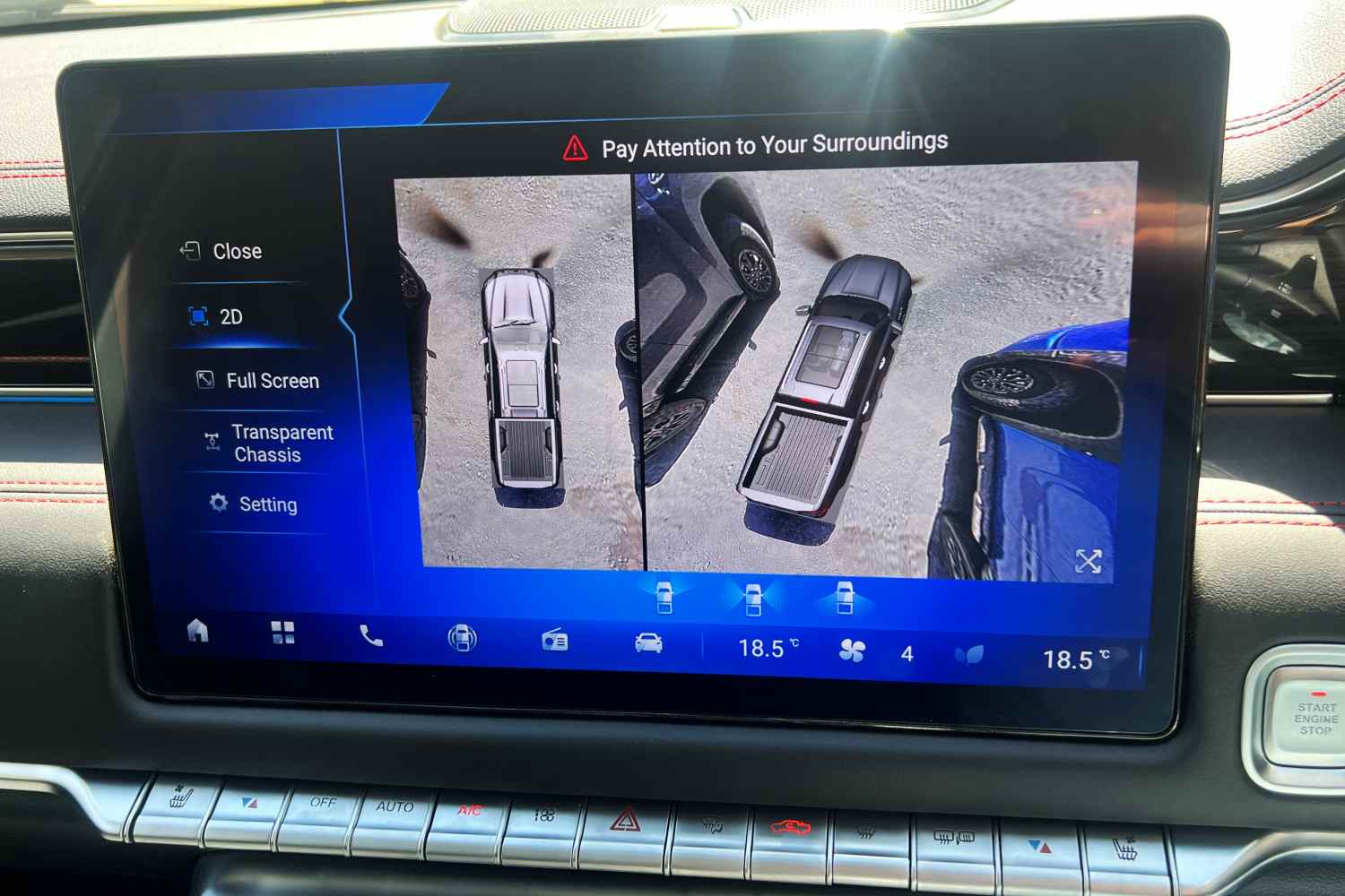 FOTON Tunland reverse camera