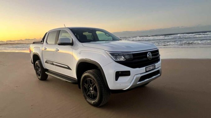 VW Amarok 10 Deserts Edition on the beach 1