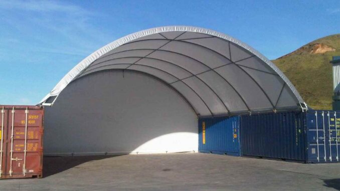 ute parking in container domes