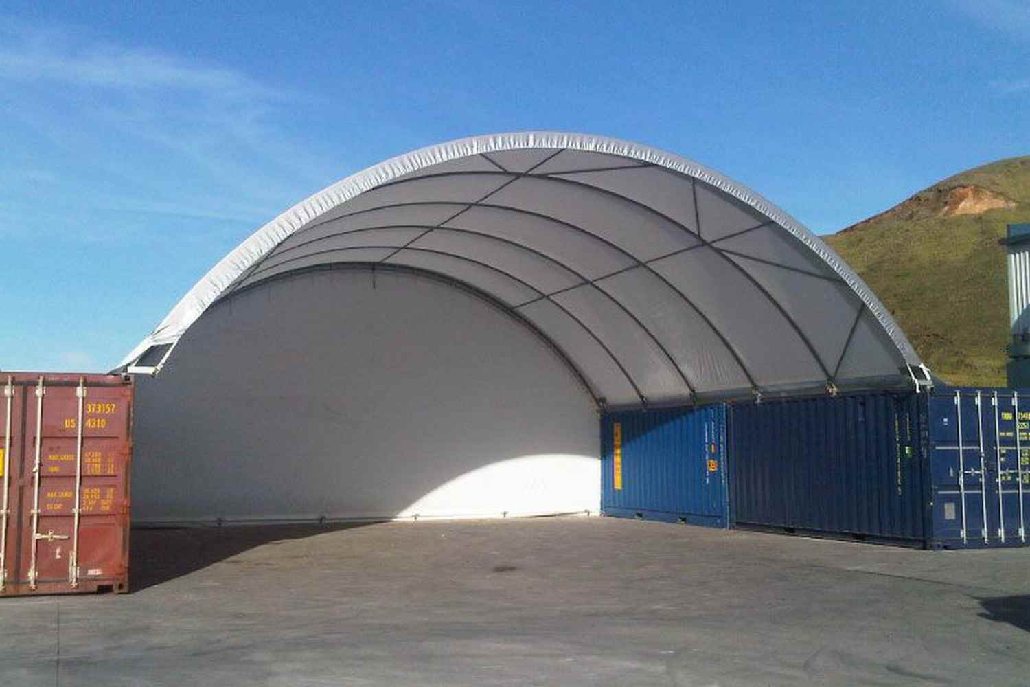 ute parking in container domes